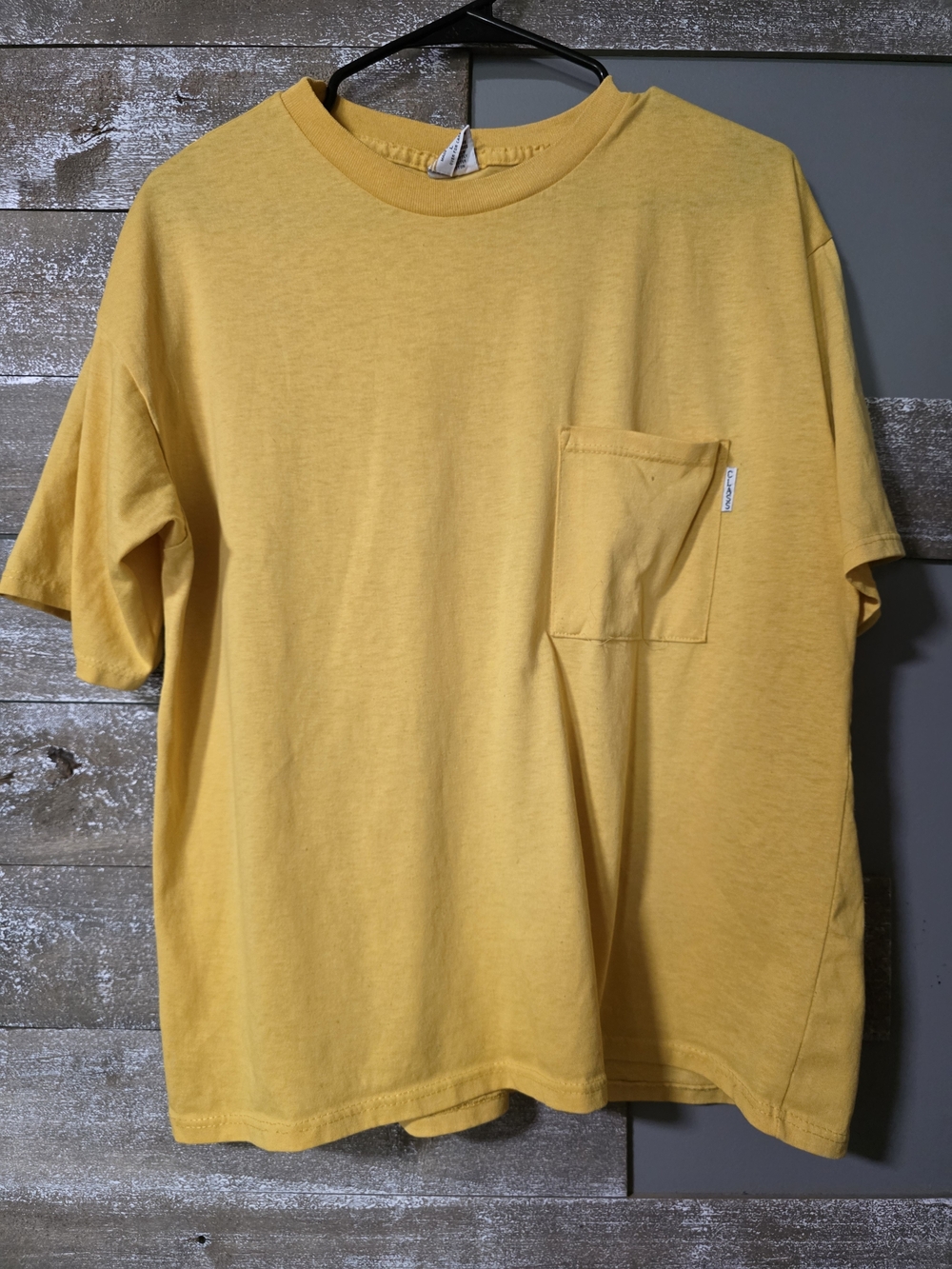 Classic Yellow Short-Sleeve Pocket Tee